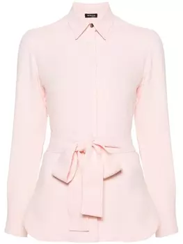 Kiton рубашка со съемным поясом, розовый