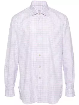 Kiton рубашка в клетку, розовый