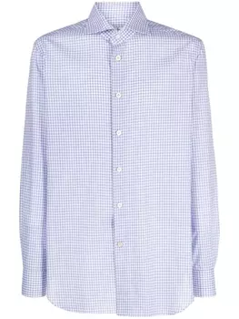 Kiton рубашка в клетку, синий