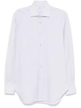 Kiton рубашка в полоску, белый