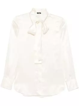 Kiton шелковая рубашка, белый