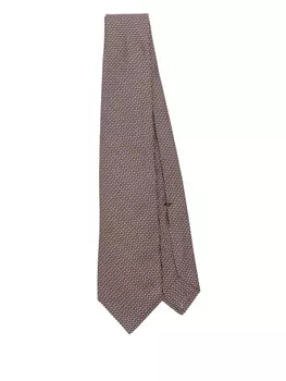 Kiton шелковый галстук, оранжевый