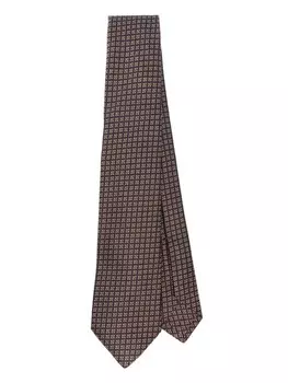 Kiton шелковый галстук, синий