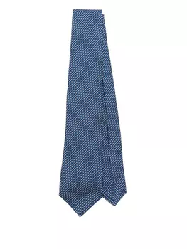Kiton шелковый галстук, синий