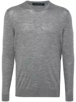 Kiton шерстяной свитер, серый