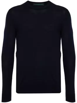 Kiton шерстяной свитер, синий