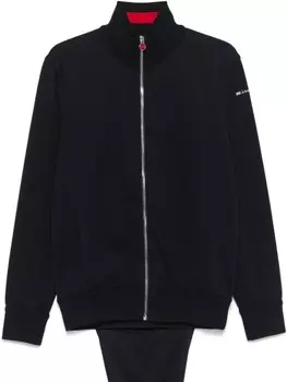 Kiton спортивный костюм с вышитым логотипом, синий