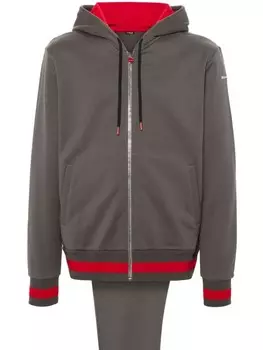 Kiton спортивный костюм с вышитым логотипом, зеленый