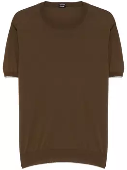 Kiton трикотажная футболка, коричневый