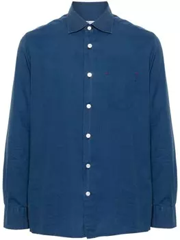 Kiton твиловая рубашка, синий