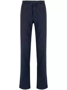 Kiton узкие брюки чинос, синий