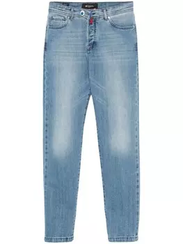 Kiton узкие джинсы, синий