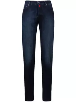 Kiton узкие джинсы, синий