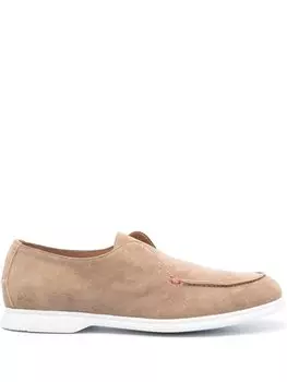 Kiton замшевые лоферы, нейтральный цвет