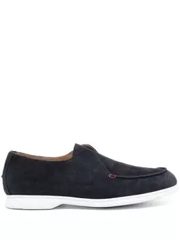 Kiton замшевые лоферы, синий