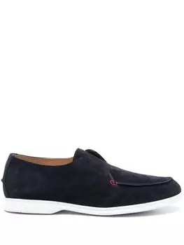 Kiton замшевые лоферы, синий