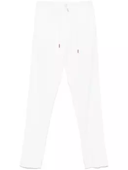 Kiton зауженные брюки, белый