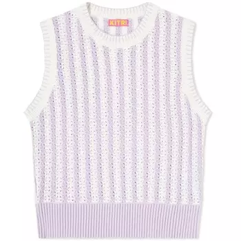 Kitri Marley Сиреневый вязаный топ