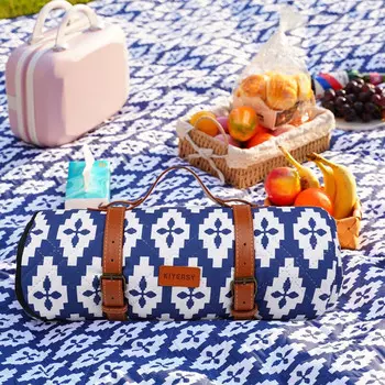 Kiversy Коврик для пикника из кожи персика на Эгейском побережье KYS-304 синий