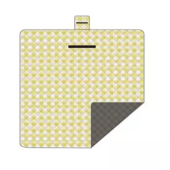 Kiversy коврик для пикника, влагостойкий коврик, принадлежности для улицы, коврик для палатки, травяной коврик, желтый и белый сетчатый коврик 200*200 см