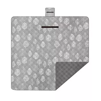 Kiversy коврик для пикника, влагостойкий коврик, принадлежности для улицы, коврик для палатки, коврик для травы, серый виноградный лист, 200*200 см