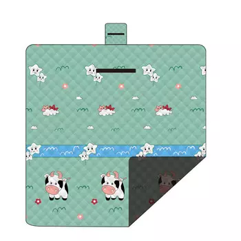 Kiversy коврик для пикника влагостойкий коврик товары для улицы коврик для палатки травяной коврик 2023 пасущаяся корова 200*200 см