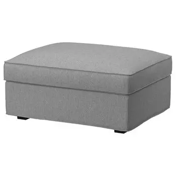 КИВИК Пуф с местом для хранения, Тибблби бежевый/серый KIVIK IKEA