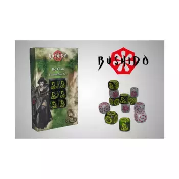 Клан Ито — Набор фракционных кубиков (12), Bushido Risen Sun Faction Dice