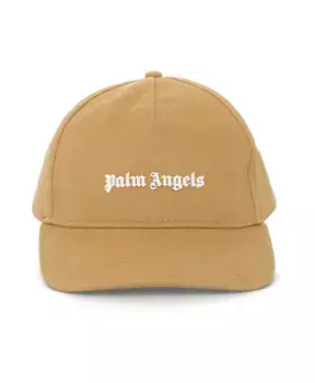 Классическая бейсболка с логотипом Palm Angels, бежевый