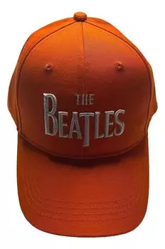 Классическая бейсболка с Т-образным ремешком и логотипом на спине Beatles, оранжевый