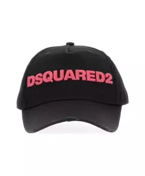 Классическая бейсболка с жестким козырьком. Dsquared2, черный