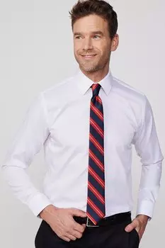 Классическая белая мужская рубашка без железа TUDORS, белый