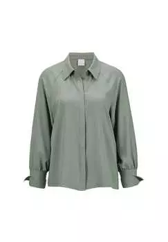 Классическая блузка-рубашка Madeleine, зеленый