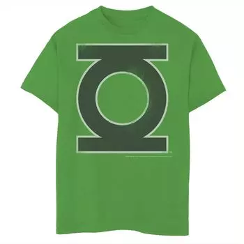 Классическая черная футболка с логотипом Green Lantern для мальчиков 8–20 лет Marvel