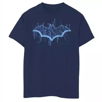 Классическая цифровая футболка с графическим рисунком и логотипом DC Comics для мальчиков 8–20 лет с Бэтменом Licensed Character