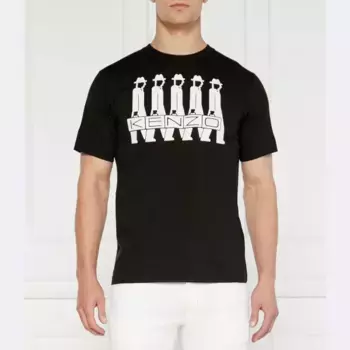 Классическая деловая футболка стандартного кроя Kenzo, черный