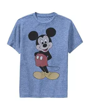 Классическая детская футболка с изображением Микки и друзей Микки Мауса и улыбкой для мальчиков Disney