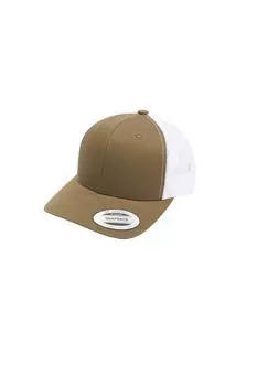 Классическая двухцветная кепка дальнобойщика из переработанного материала Flexfit, зеленый