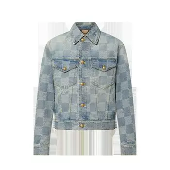 Классическая джинсовая куртка Damier Louis Vuitton, синий