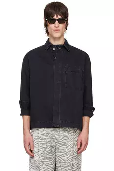 Классическая джинсовая куртка 'The De-Nmes' Jacquemus, черный