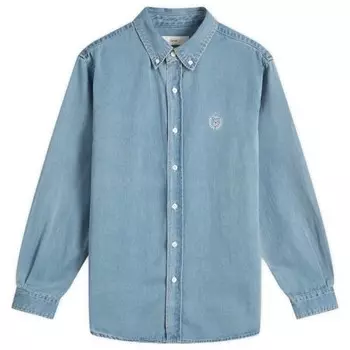 Классическая джинсовая рубашка бойфренда Dunst, голубой