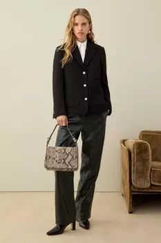 Классическая фактурная куртка Whistles, черный