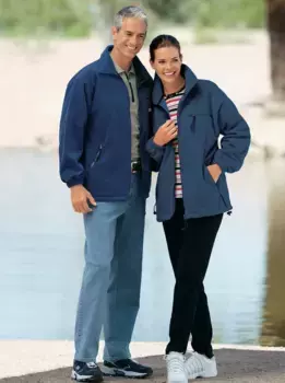 Классическая флисовая куртка, без капюшона Classic, синий