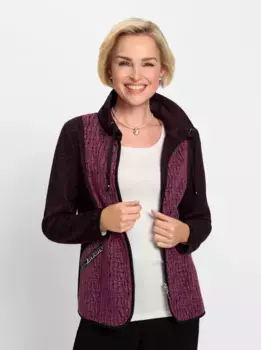 Классическая флисовая куртка Classic, цвет Erika-Schwarz-Meliert