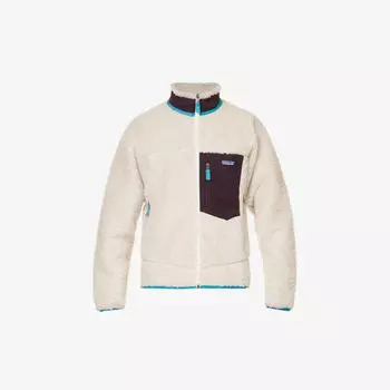 Классическая флисовая куртка Retro-X с контрастными карманами Patagonia, цвет natural w/obsidian plum