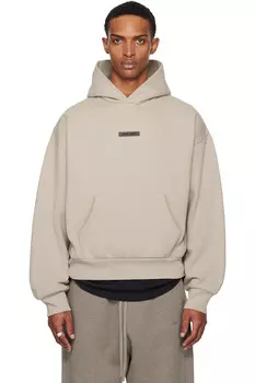 Классическая флисовая толстовка с капюшоном Fear Of God Essentials, цвет timber