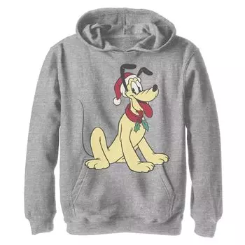 Классическая флисовая толстовка с рождественским портретом Disney's Pluto для мальчиков 8–20 лет Disney