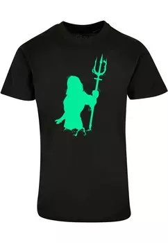 Классическая футболка ABSOLUTE CULT Shirt Aquaman - Aqua Silhouette, черный