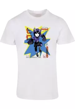 Классическая футболка ABSOLUTE CULT Shirt Big Hero 6 - Hiro Manga, белый