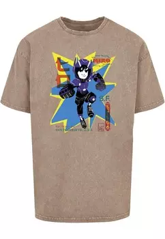 Классическая футболка ABSOLUTE CULT Shirt Big Hero 6 - Hiro Manga, цвет mottled brown